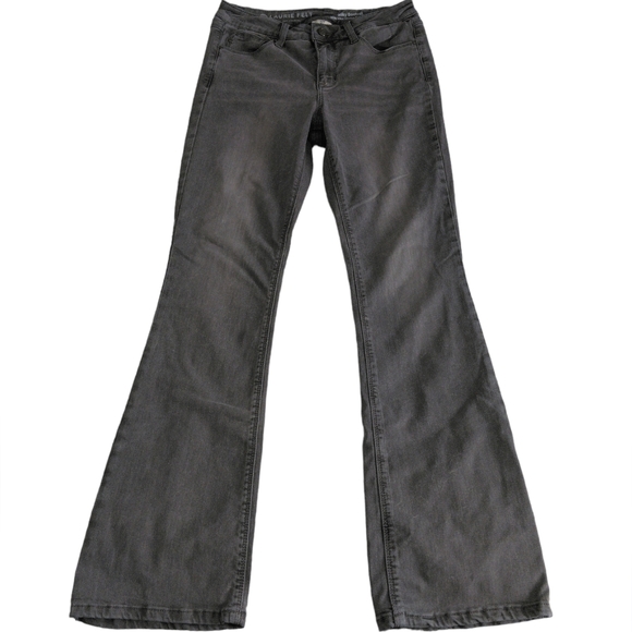 Laurie Felt ST(Small Tall)Grey Silky Bootcut Jeans - Picture 1 of 15